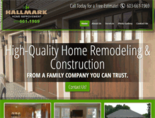 Tablet Screenshot of hallmarkhomerenovations.com